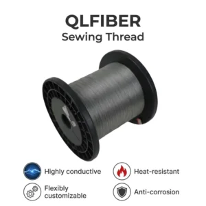 Soft Touch Conductive Stainless Steel Fiber Knitting Yarn for Interactive Apparel