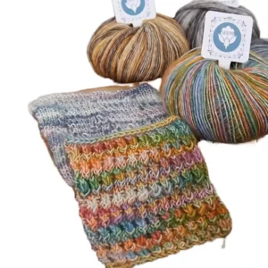 Soft Wool Acrylic Blended Yarn Segment Dyed Open End OE Spinning Hand Knitting Colorful Wool Blend Yarn for Sweaters