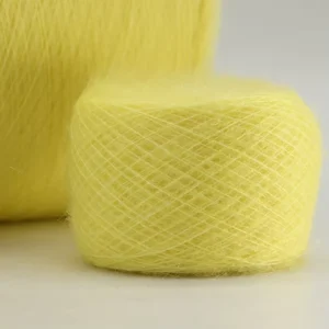 Soft Worsted 1 13Nm Knitting Yarn Hand Crocheting 55% Kid Mohair 15% Wool 30% Nylon High Tenacity Flame Retardant Sewing