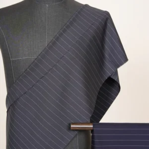 Soft and Breathable 100% Wool Fabric Yarn Dyed Stripe Worsted Merino Wool Suit Fabric for Men’s and Women’s Jacket Garment