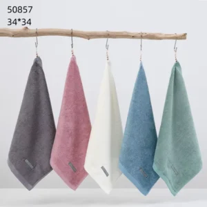 Solid Color Bamboo Fiber Washcloth Face Towel Soft Quick Dry Wash Cloth Facial Cleansing Cloth Beauty Towel
