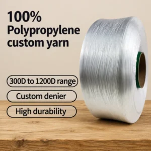 Solid Core Feather Yarn 100% Polypropylene FDY Yarn 900D Denier Model 150D 1200D for Webbing and Rope Making