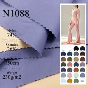 Spandex Nylon Fabric 4 Way Stretch Outdoor Sportswear Soccer Jerseys Cycling Shorts Textile