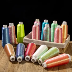 Sparkle 12micron 1/69 ST MS Type Magic Color Smooth Lurex Embroidery Thread ST Type Metallic Yarn