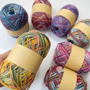 Spring and Summer 100g/245m 100% Cotton Yarn Colorful Cotton Yarn for Shirt Bikini
