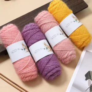 Squirrel Soft Acrylic Blended Yarn Medium-thick Shimmering Threads Perfect Hand-knitting Scarves Crocheting Hatsbaby-soft