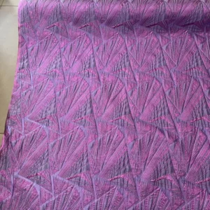 Stage Wear Colorful Three dimensional Geometric Patterns Metallic Customize Jacquard Brocade Fabric for Women Wear