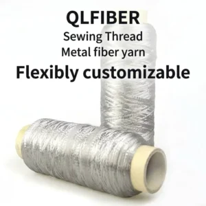 Stainless Steel Fiber Yarn Heat resistant Anti static OE Sewing Thread Raw Pattern for Touch Screen Gloves