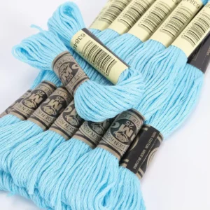 Stock 8meters Per Skein Cross stitch Thread 100% Cotton Hand Knitting Yarn Chunky Fancy Embroidery Thread for Crochet