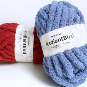 Stock Finger Show 226G 100% Polyester Anti-Pilling Thick Soft Chenille Yarn For Crochet Cushion Blanket Kennel Chunky