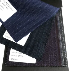 Stripe Yarn Dyed Woven Medium Weight 85% Polyester 15% Rayon Viscose Stretch Organic Quick-Dry Wrinkle Resistant Girls TR Suit