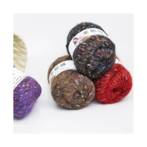 Strong Soft Comfortable Wool Acrylic Blended Yarn Recyclable Eco Friendly Anti Static Sewing Weaving Hand Knitting