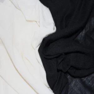 Summer Factory Price Light Weight Breathable Soft White Black Yarn Dyed Modal Bamboo Fiber Knit Fabric for Dress