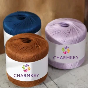 Summer Handmade Thick and Thin Fancy Silk Yarn Shawl Cardigan Dress Crochet No.6 Cotton Yarn Lace Yarn for DIY Crafts