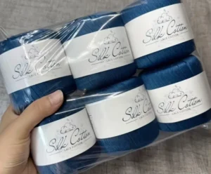 Summer Silk Soft 50g Silky Fine Cotton Fancy Lace Yarn for Hand Knitting Weaving Crochet DIY Shawl