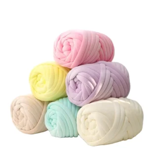 Super Bulky 2cm Iceland Yarn Ball Soft Polyester Acrylic Dyed Yarn DIY Knitting Material for Pillow Handbag Home Decoration