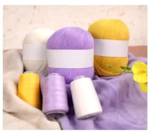 Super Soft 50g Cashmere Blended Yarn Anti Static with Strong Feel for Comfortable Knitted or Woven Sweaters Dyed Pattern