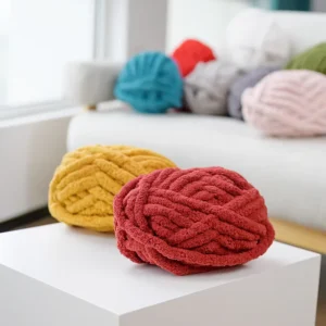 Super Soft Chunky Polyester Yarn 100% Fancy Knit Chenille Yarn for Weaving