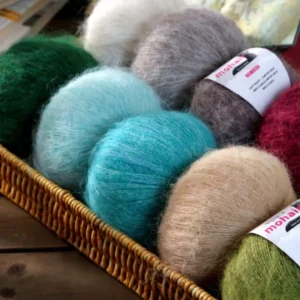 Super Soft Eco Friendly Alpaca Mohair Acrylic Blended Yarn 25g Anti Static Wool for Hand Knitting Sweaters