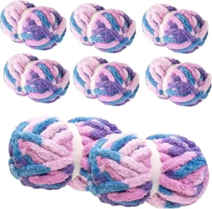 Super Soft Eco-Friendly Dyed Polyester Yarn for Stylish Crocheting Arm Knits