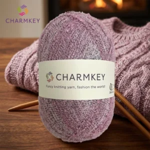 Super Soft Gradient Dyed Color Acrylic Polyester Blended Small Circle Yarn for Hand Knitting and Crochet