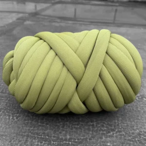 Super Soft Jumbo Hand Knitting Polyester Striped Tube Yarn Washable Dyed Pattern