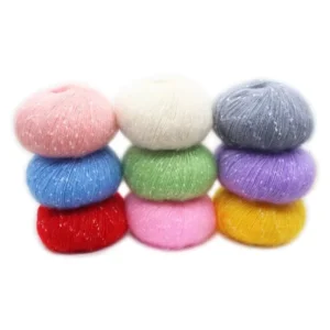 Super Soft Various Colors 25g Ball Mohair Thread Drop Kid Mohair Silk Yarn for Baby Knitting