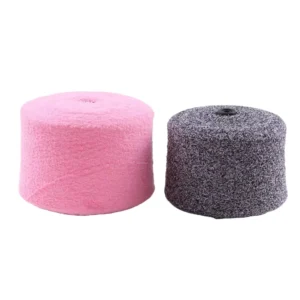 Super low price high comfort polyester yarn semi-cashmere color fancy yarn