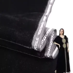 Superior Quality Modern Style Poly Black 114 140 150cm Width Clothing Micro Velvet 5000 Fabric in Roll