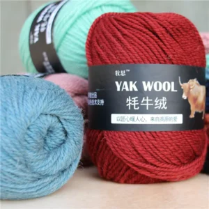 Sustainable Yak Wool Blended Yarn 100g Skein Hypoallergenic Odor Resistant for Knitting Crochet Projects