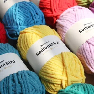 Sweet Beans 100G 5Mm Factory Direct Supply Blanket Chunky Polyester Yarn for Car Cushion Kennel