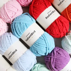Sweet Beans 100G 5Mm High Quality Chunky Polyester Yarn Scarf Blanket Kennel Carpet