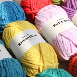 Sweet Beans 100G 5Mm New Design Chunky 100% Polyester Yarn Crochet Mix Purse Sofa Pillow Scarf Blanket Yarn