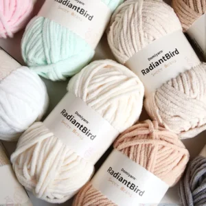 Sweet Beans 100G 5Mm New Design Chunky Polyester Yarn Crochet Pillow Scarf Blanket Kennel