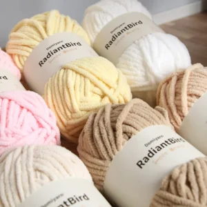 Sweet Beans 100G 5Mm New Design Chunky Polyester Yarn Crochet Purse Sofa Pillow Scarf Blanket Kennel