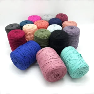 T Shirt Yarn Colorful Spaghetti Yarn 500g Fancy Crochet Yarn