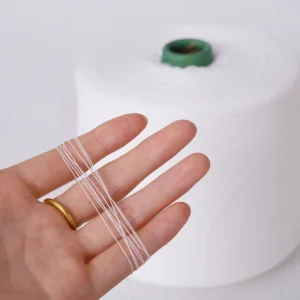 TC80 20 Carded Combed Cotton Polyester Twisted Yarn T Shirt Yarn Hand Knitting Cotton Open End 36 NE Woven Raw Pattern