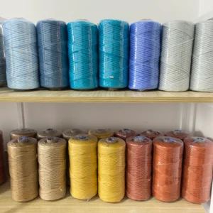 TOP Quality 100% 21s Yarn Cotton Organic Macrame Cord String Single Twist Strand 3mm 4mm 5mm Colorful Cotton Rope