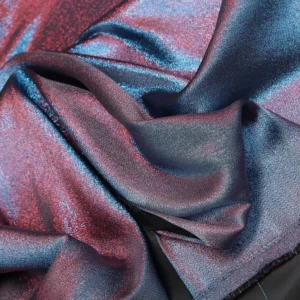 Taffeta Fabric 2 Colors Tone Metallic Yarn Dyed Eco Friendly Lightweight Breathable for Skirts and Dresses