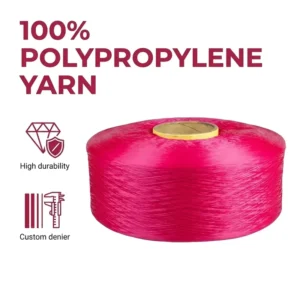 Textile Weaving Multicolored Abrasion Resistant 900D Polipropilen Iplik Anti Uv Acidproof 100% Polypropylene Yarn