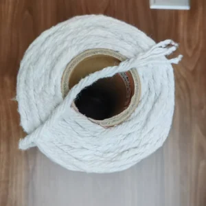 Thick Blended Yarn White Recycled Dyed for Knitting Weaving Sewing