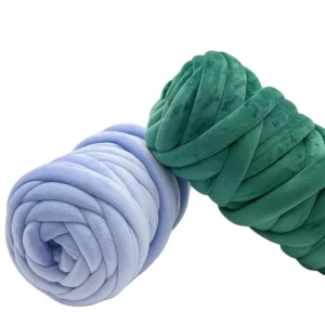 Thick Chunky Chenille Yarn Giant Velvet Cotton Tube Yarn for Special Knitting Crochet