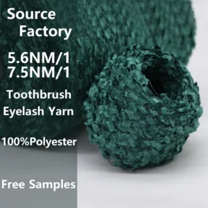 Toothbrush Yarn 100% Polyester Intermittent Flag Custom Color Yarn for Knitting Sweater Scarf Home Textile Factory Supply