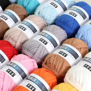 Tshirt Yarn Crochet Cotton Spotlight Spaghetti Hand Knitting Chunky T-shirt Yarn for Bag