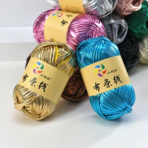 Tshirt Yarn Metallic Mixed color Eco friendly Polyester T shirt Yarn Used for Handmade Bags Tee Shirt Yarn