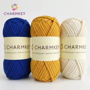 Tube Yarn 68% Cotton 32% Nylon Yarn NM1/1 Hand Knitting 50g Ball