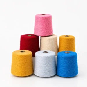 Tuyi 100% Polyester Fancy Yarn 9 Count Raw Dope Dyed Ring Spun Z Twist High Tenacity Knitting Weaving