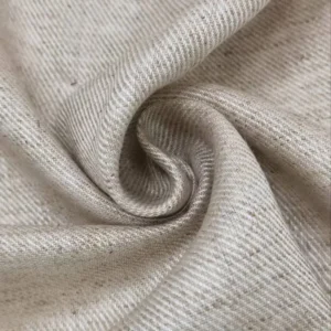 Twill Woven Linen Cotton Fabric by the Yard 210GSM Eco Friendly Sustainable Material for Professional Apparel MOQ 2M