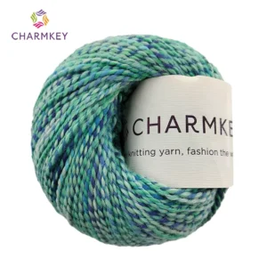 Twist AB Color Spun Yarn Acrylic Cotton Blend Yarn 50G/Pcs Fancy Soft Yarn for Hand Knitting