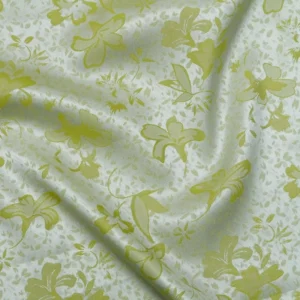 Two Tone Morning Glory Jacquard Satin Fabric Metallic Sheen Cationic Effect for Shirts Dresses DIY Apparel